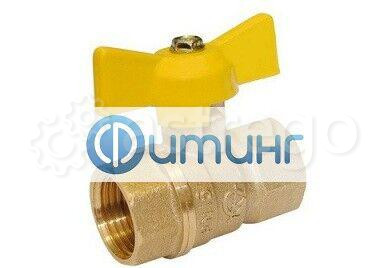 Кран шаровый газовый 1/2 г/г бабочка valfex Пермь - изображение 1