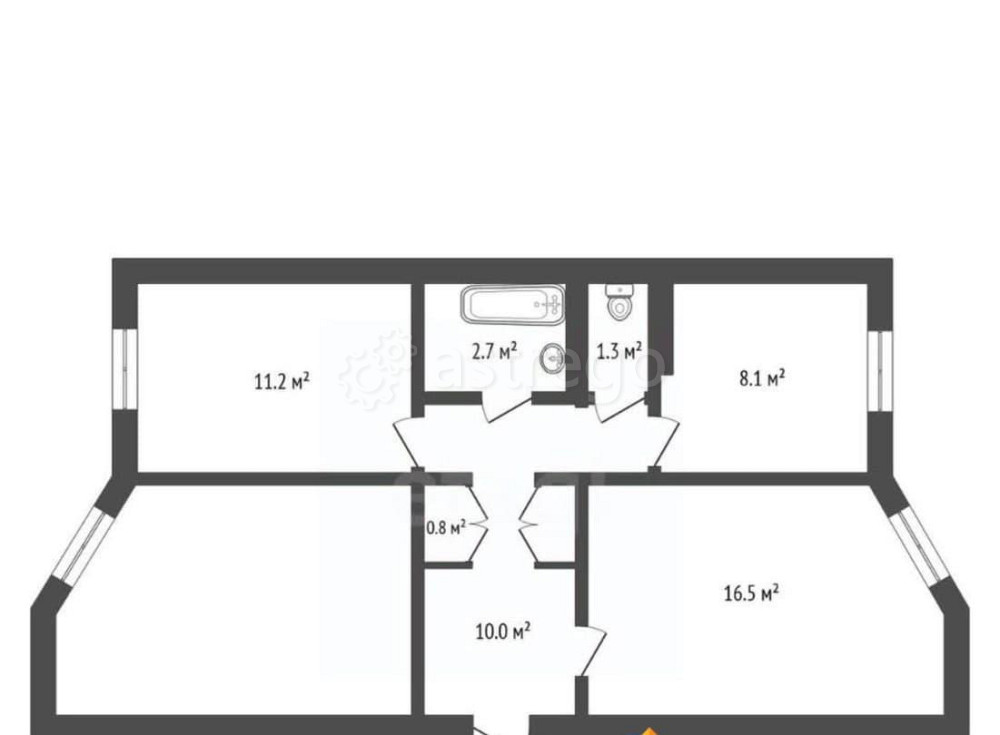 2-комн. квартира, 51.2 м2, 3/5 эт. Тында - изображение 5