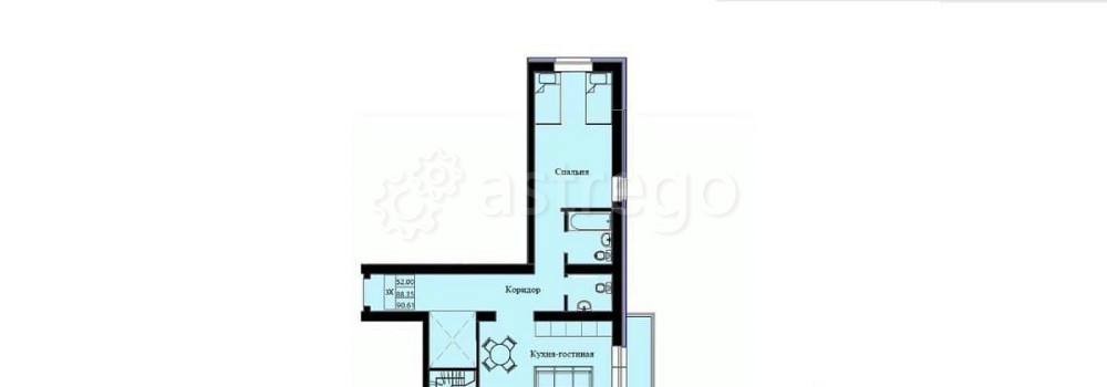 3-комн. квартира, 90.61 м2, 7/10 эт. Красноярск - изображение 1