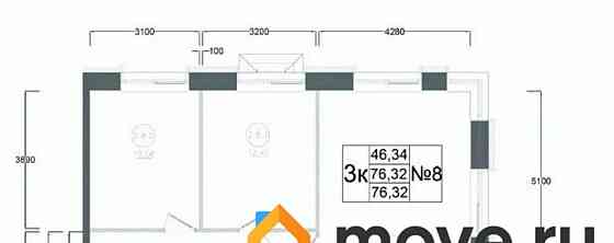 3-комн. квартира, 76.32 м2, 13/17 эт. Наро-Фоминск