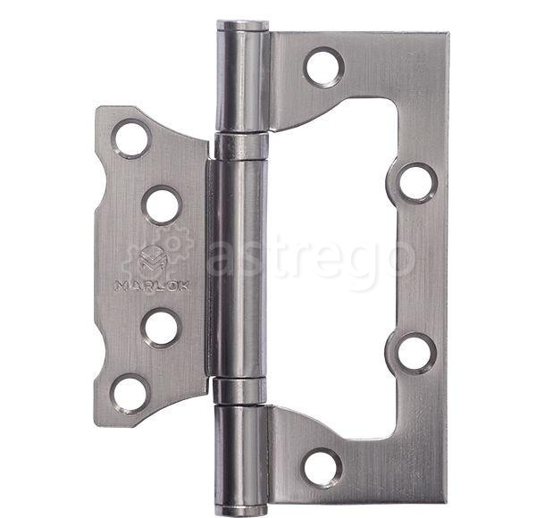 Петля дверная 100х70х2,5 SN (никель) MARLOK ¶ Новосибирск - изображение 1