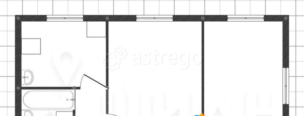 2-комн. квартира, 43.8 м2, 5/5 эт. Норильск - изображение 6
