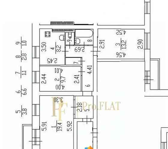 3-комн. квартира, 68 м2, 14/14 эт. Санкт-Петербург