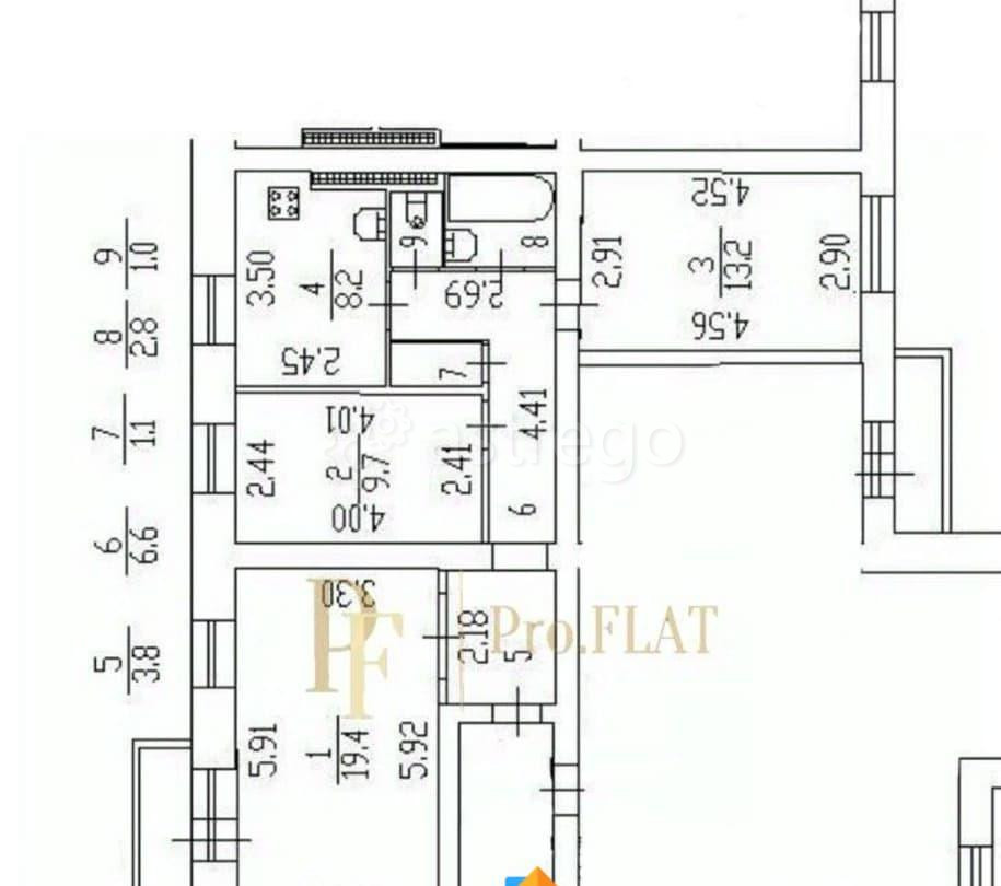 3-комн. квартира, 68 м2, 14/14 эт. Санкт-Петербург - изображение 3