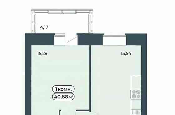 1-комн. квартира, 40.88 м2, 9/9 эт. Красноярск