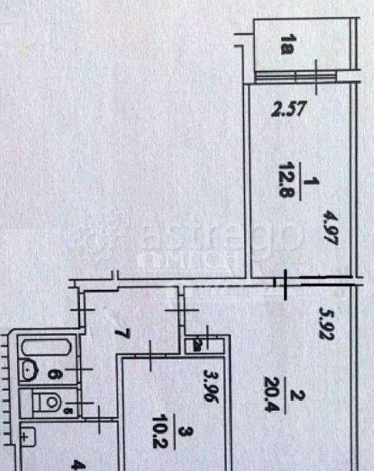 3-комн. квартира, 61.3 м2, 5/9 эт. Москва - изображение 1