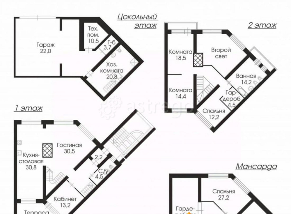 5-комн. квартира, 350.4 м2, 3/3 эт. Санкт-Петербург - изображение 7