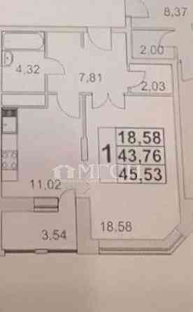 1-комн. квартира, 33 м2, 3/9 эт. Москва