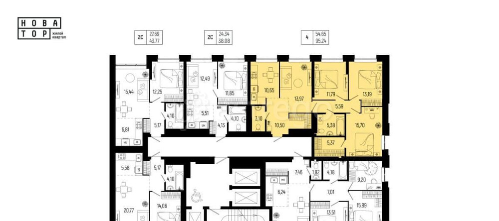 4-комн. квартира, 95.24 м2, 23/25 эт. Уфа - изображение 7