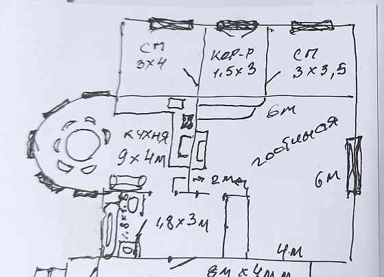 Коттедж, 77.3 м2, 33 сотки, 2 эт. Лесосибирск