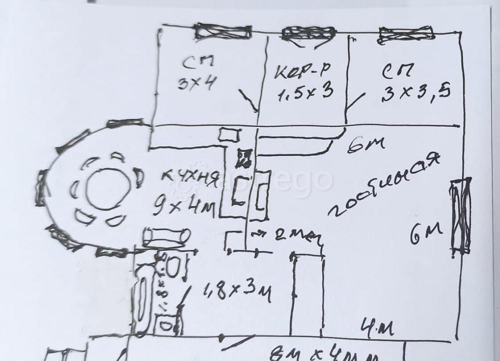 Коттедж, 77.3 м2, 33 сотки, 2 эт. Лесосибирск - изображение 5