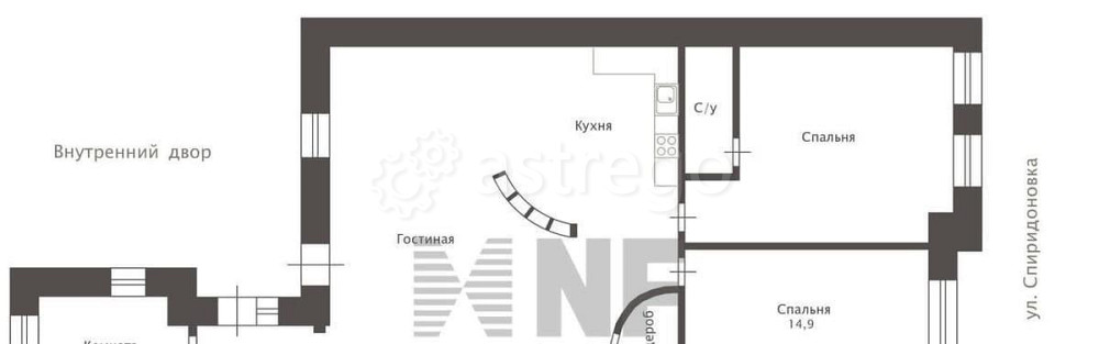 4-комн. квартира, 115.5 м2, 3/5 эт. Москва - изображение 2