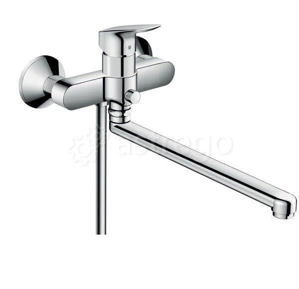 Смеситель для ванны и душа Hansgrohe, Logis, тип открывания воды - однорычажный 71402000 Москва - изображение 1