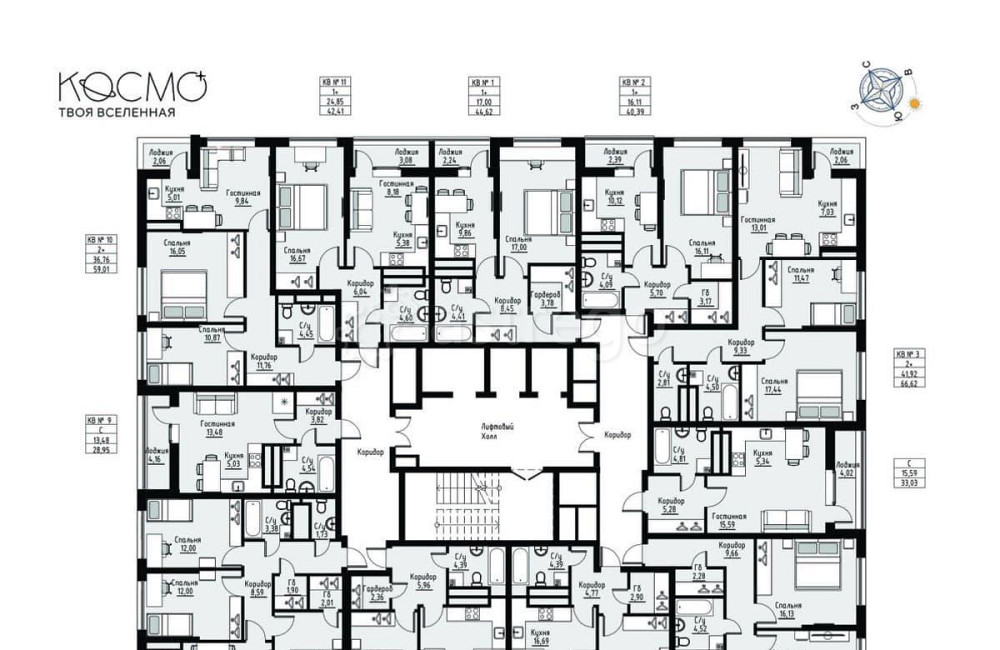 3-комн. квартира, 78.66 м2, 6/20 эт. Нефтекамск - изображение 7