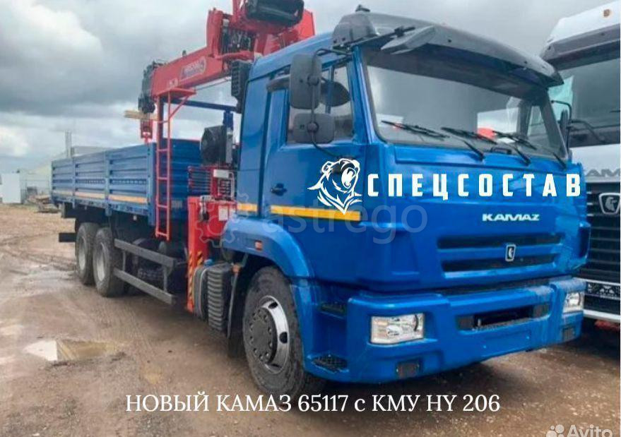 Бортовой грузовик КАМАЗ 65117 с КМУ Horyong HRS206 Набережные Челны - изображение 1