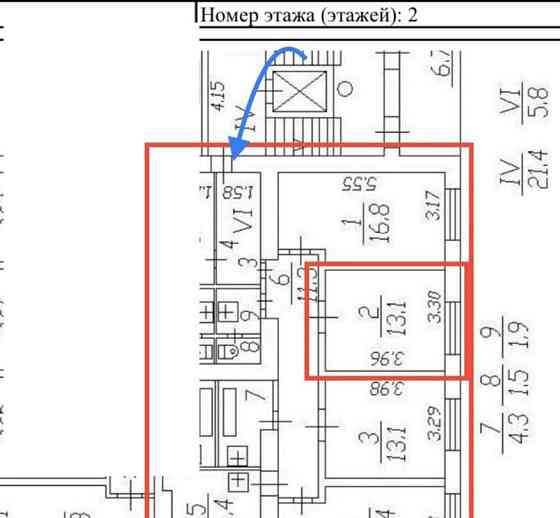 Комната, 13.1 м2, 2/9 эт. Санкт-Петербург