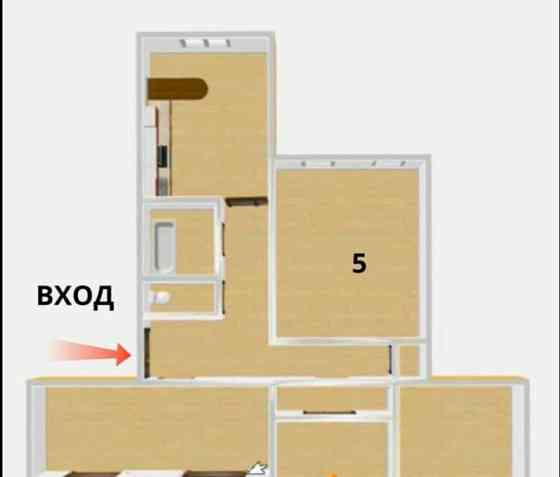 5-комн. квартира, 112 м2, 5/5 эт. Санкт-Петербург