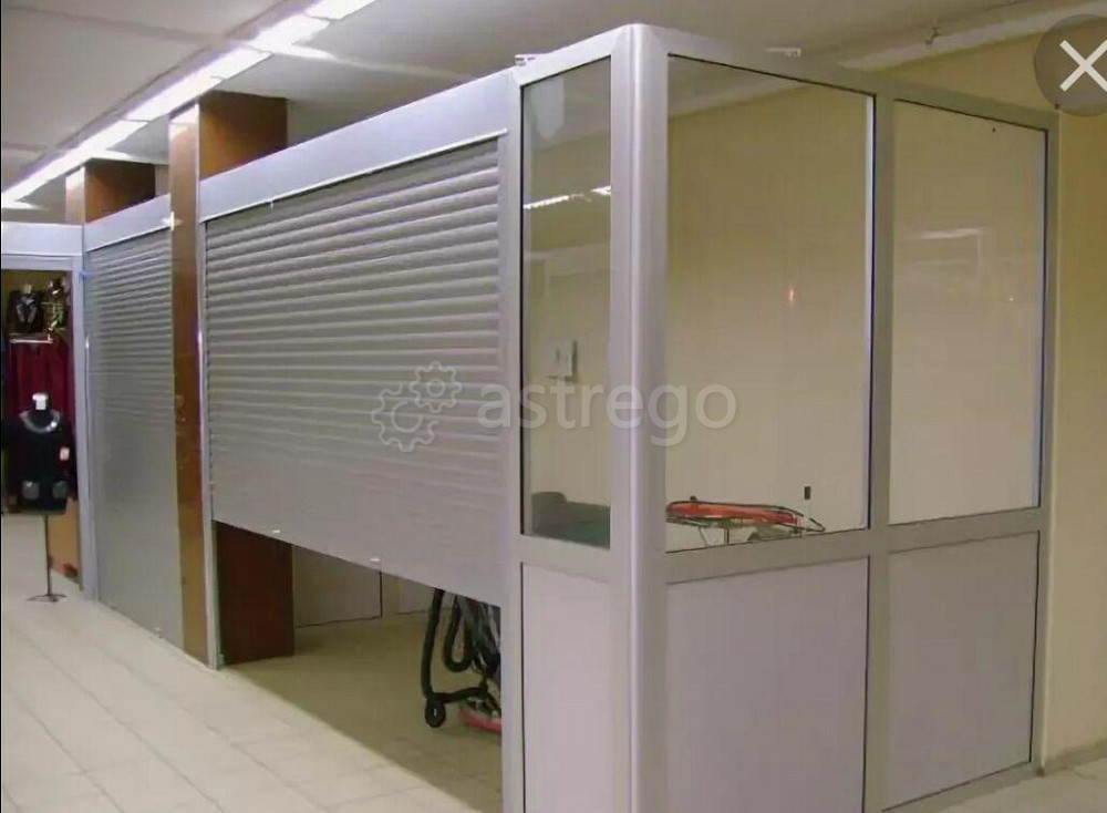 Рольставни на киоск 2000х1000 мм, с ручным управлением, цвет белый Чебоксары - изображение 1