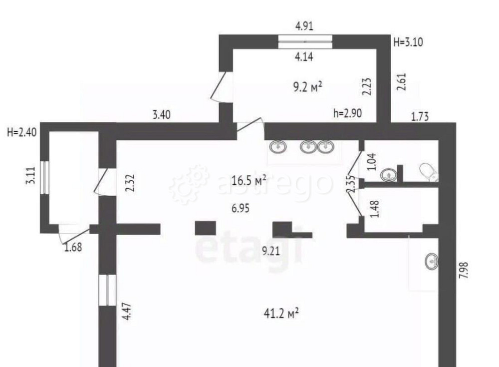 Торговое помещение, 72.1 м2 Котлас - изображение 6