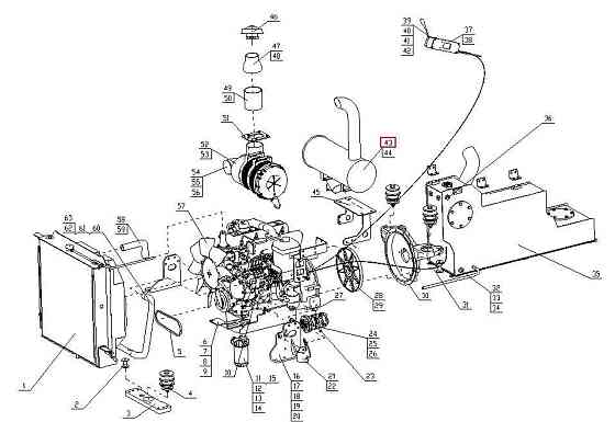 Глушитель c гофрой/мембраной ДВС XINCHAI LONKING CDM315T Уфа