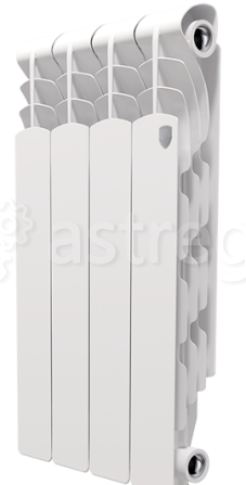 Радиатор алюминиевый Royal Thermo Revolution 500 4 секции Нижний Новгород - изображение 1