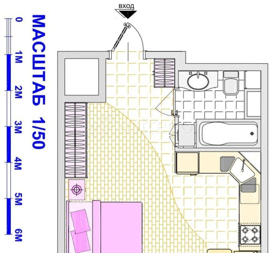 Студия, 37 м2, 4/45 эт. Красногорск - изображение 1