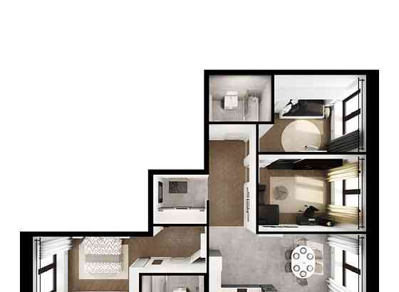 3-комн. квартира, 82.1 м2, 1/9 эт. Санкт-Петербург