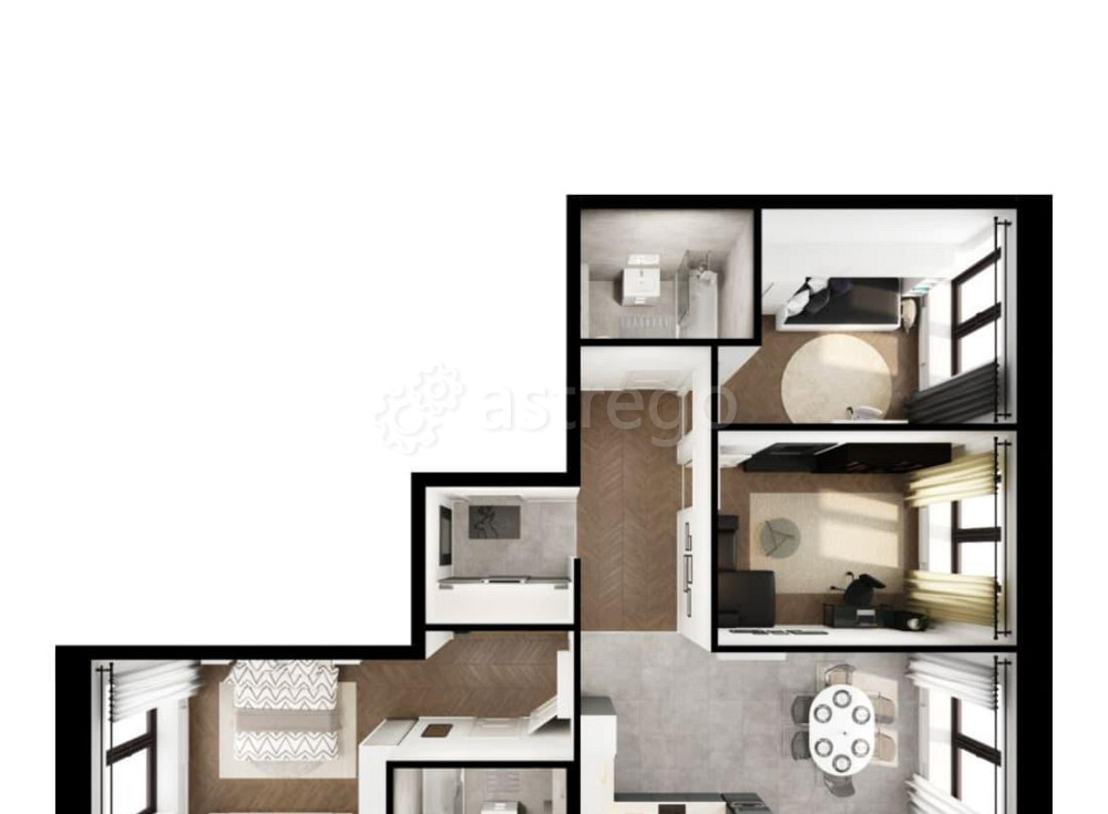 3-комн. квартира, 82.1 м2, 1/9 эт. Санкт-Петербург - изображение 4