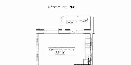Студия, 36.2 м2, 4/4 эт. Старый Оскол