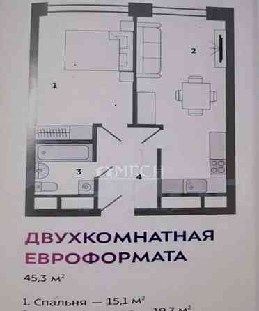 1-комн. квартира, 34.8 м2, 3/9 эт. Москва