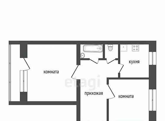 2-комн. квартира, 50 м2, 2/9 эт. Канск