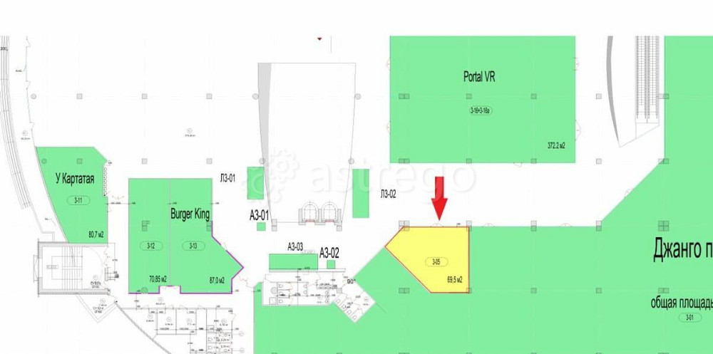 Торговое помещение, 69.5 м2 Уфа - изображение 3