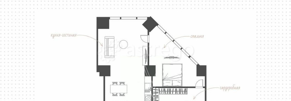 2-комн. апарт-ы, 77 м2, 42/75 эт. Москва - изображение 2