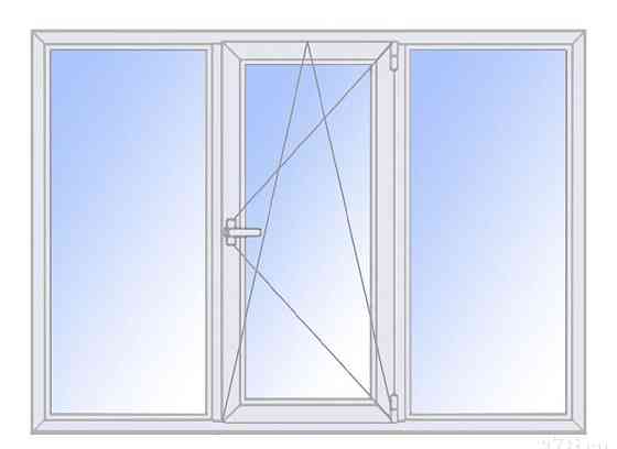 Пластиковое окно Wintech Thermotech, 5-камерное, 3-створчатое Чита