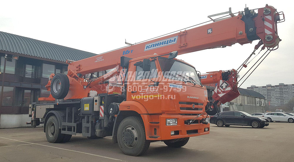 Автокран 16 т 19 м КС 35719-8А на шасси КАМАЗ 43253 Москва - изображение 1