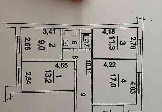 4-комн. квартира, 75 м2, 1/12 эт. Котельники