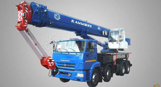 Автокран Камышин 40 тн 30,2 м на шасси Камаз 63501 Самара - изображение 1