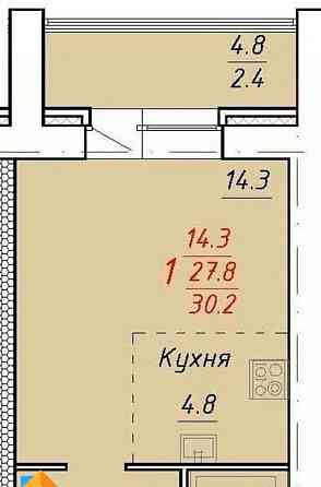 1-комн. квартира, 30.3 м2, 6/9 эт. Новоалтайск
