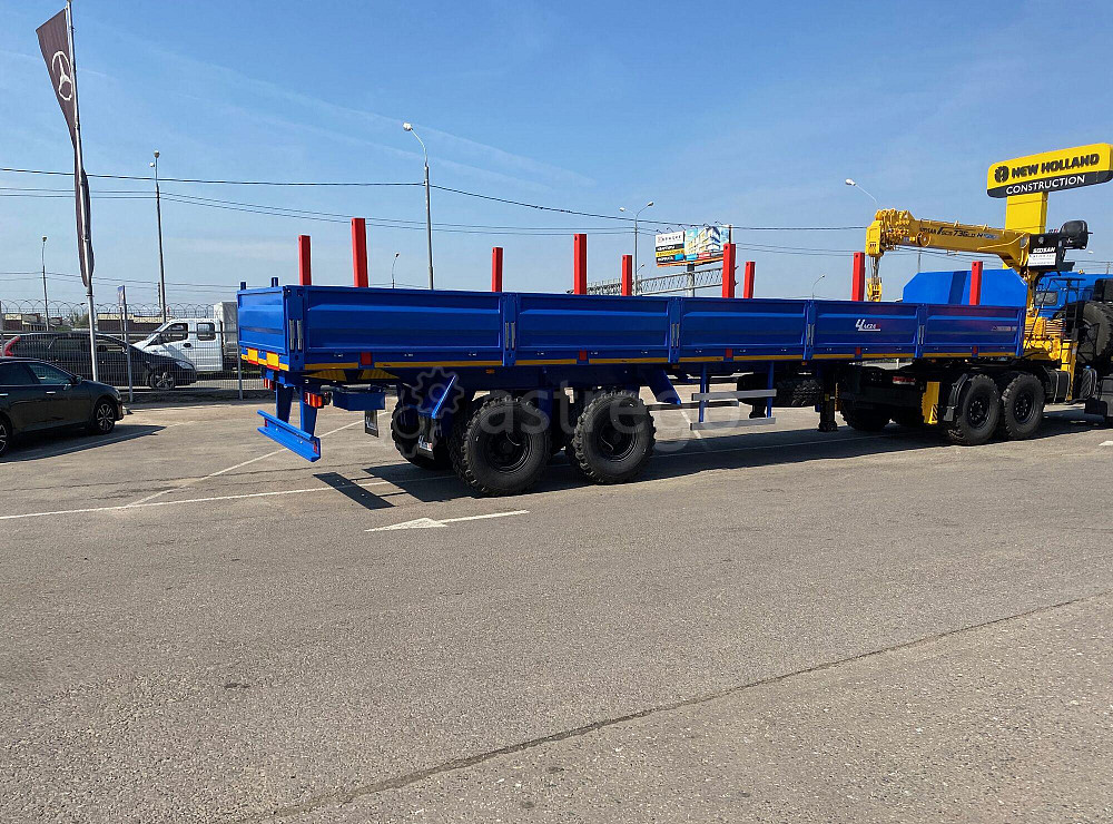 Бортовой полуприцеп ЧМЗАП 93853-038-БАК коники под КМУ ССУ 1450-1550 мм Краснодар - изображение 1