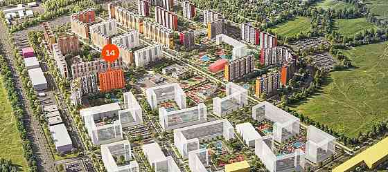 2-комн. квартира, 57.56 м2, 2/17 эт. Домодедово