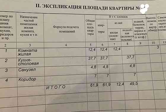 2-комн. квартира, 61.9 м2, 6/16 эт. Белгород