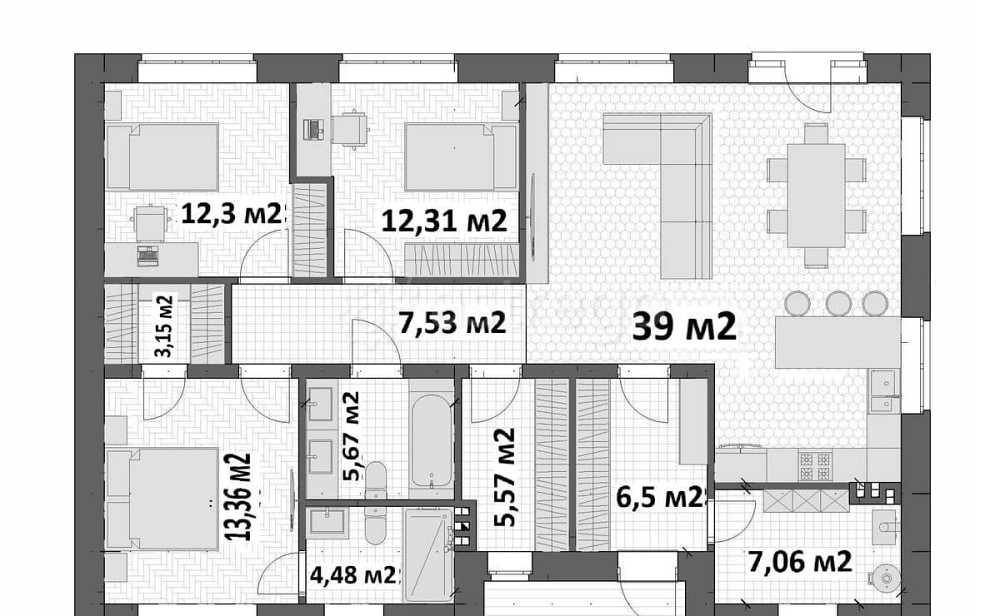 Коттедж, 123.4 м2, 1 эт. Москва - изображение 1