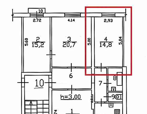 Комната, 14.8 м2, 2/3 эт. Балашиха