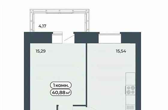 1-комн. квартира, 40.88 м2, 3/9 эт. Красноярск