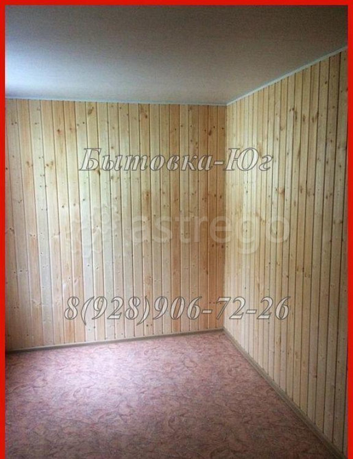 Бытовка 3х2.4х2.5 м, деревянная вагонка Краснодар - изображение 1