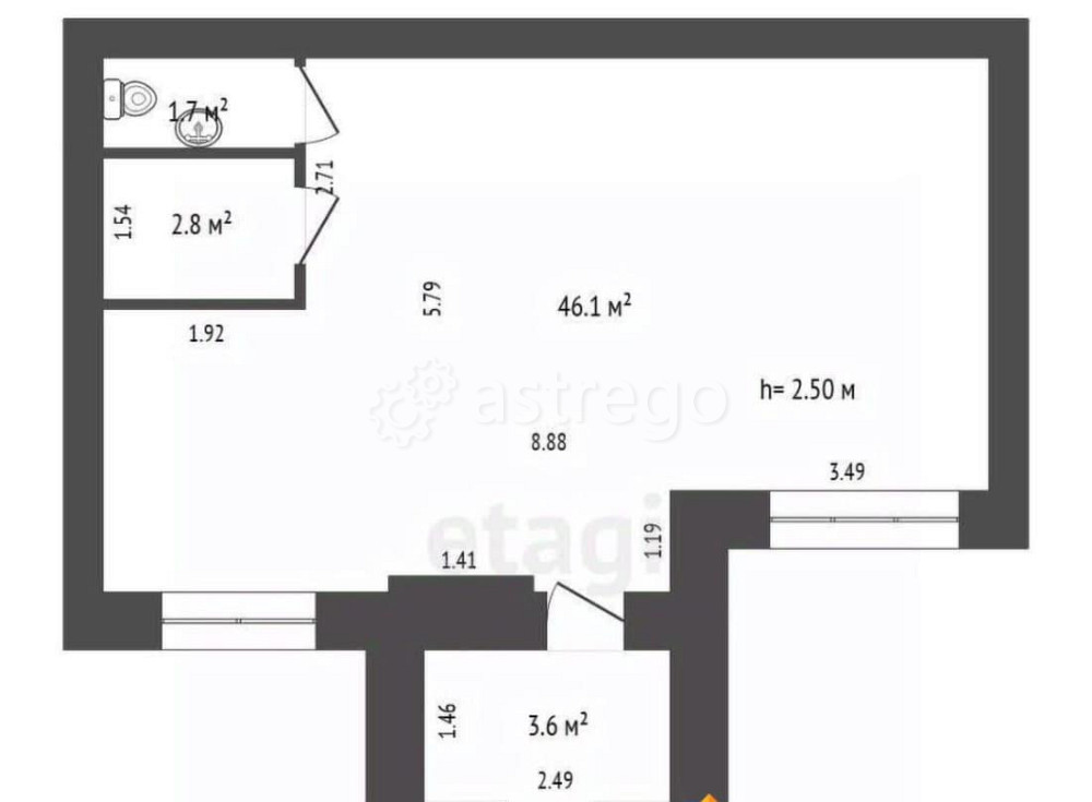 Свободного назначения, 54.2 м2 Стерлитамак - изображение 5