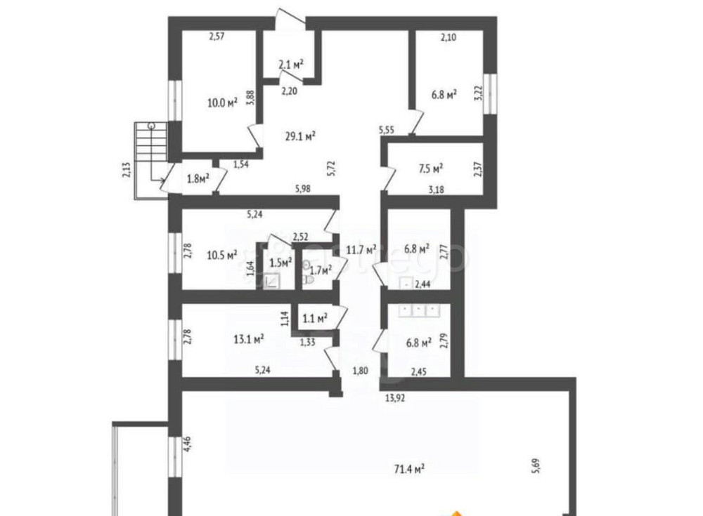 Офис, 181.9 м2 Благовещенск - изображение 4