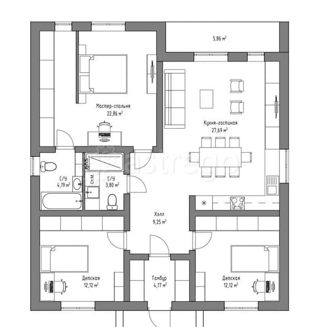 Коттедж, 115 м2, 1 эт. Москва - изображение 1