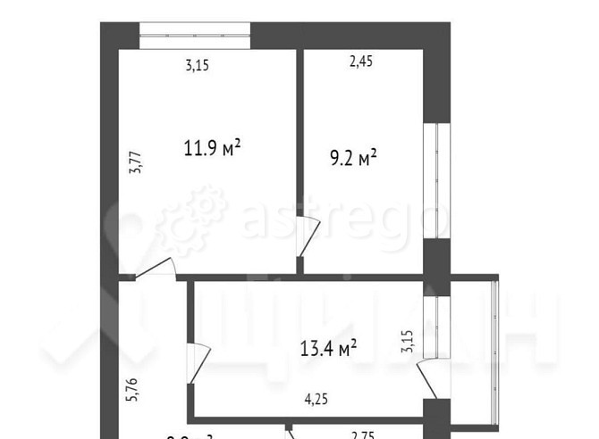 3-комн. квартира, 55 м2, 2/4 эт. Бийск - изображение 7