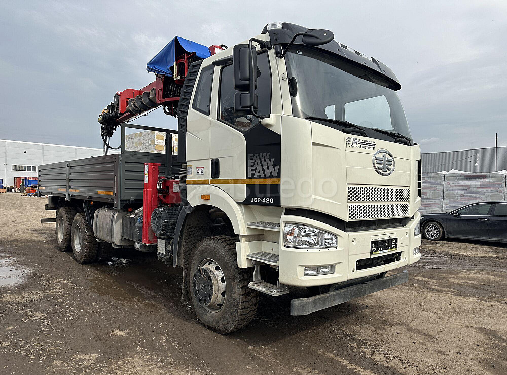 Грузовик FAW 3250 6x6 с КМУ HORYONG 216 бортовой Набережные Челны - изображение 1